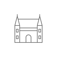 Castle, Holland icon. Element of Holland icon. Thin line icon for website design and development, app development. Premium icon