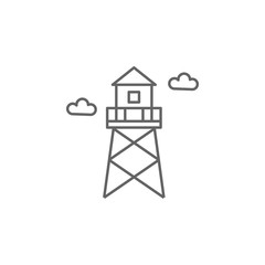 Water tower icon. Element of plumber icon. Thin line icon for website design and development, app development. Premium icon