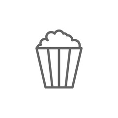 Popcorn box, theatre icon. Element of theatre icon. Thin line icon for website design and development, app development. Premium icon