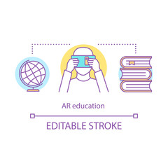 AR education concept icon