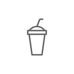 Drink cup, theatre icon. Element of theatre icon. Thin line icon for website design and development, app development. Premium icon