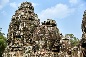 Fototapeta premium Bayon ruins in Cambodia.