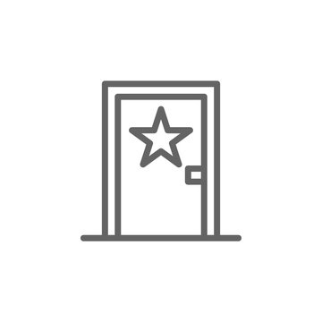 recommend clip art: Backstage, theatre icon. Element of theatre icon. Thin line icon for website design and development, app development. Premium icon