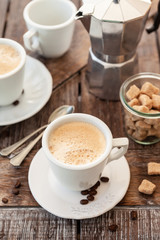 Tasse mit frischem Kaffee