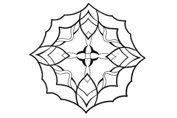 Vintage black graphic ornament. Floral elements for design of monograms, invitations, frames, menus, labels and websites. Graphic elements for design of catalogs and brochures of cafes, boutiques