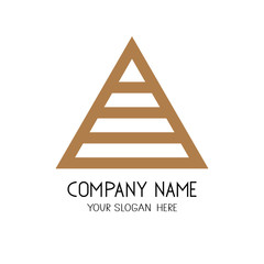 Triangle vector logo. Symbol for business company.