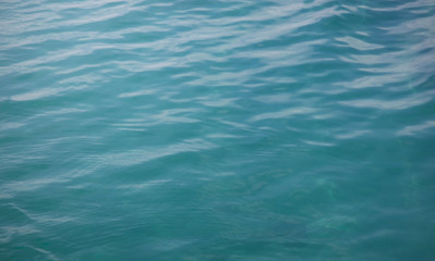 Blue water in the  Mountain lake  background