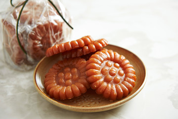 Yakgwa, Korean traditional honey cookie 