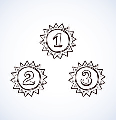 Medal. Vector drawing