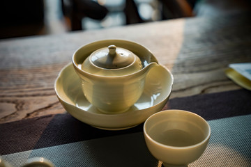 Cover bowl in tea ceremony