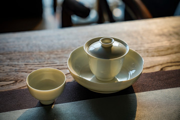 Cover bowl in tea ceremony
