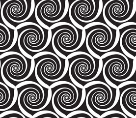 Abstract swirls seamless pattern