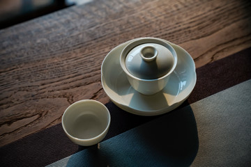 Cover bowl in tea ceremony