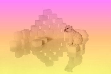 Creative shot sugar cube