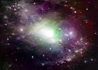 galaxy in a free space