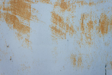Texture of rust, old painted rust metal surface. Background. Close-up