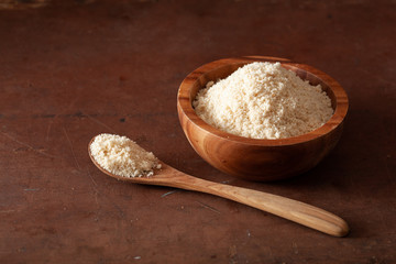 almond flour. healthy ingredient for keto paleo gluten-free diet