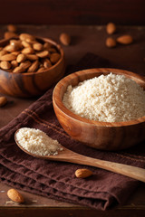 almond flour. healthy ingredient for keto paleo gluten-free diet
