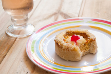 Chicken Quiché in a colorful dish
