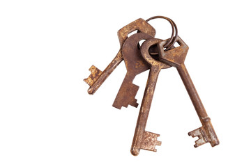 Old rusty keys