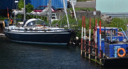 Spring Impressions from the Havel River, Havelspitze in Berlin Spandau from May 20, 2016, Germany