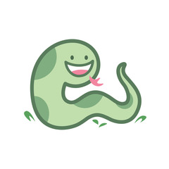 snake cartoon character cute isolated on white background, beautiful snake cartoon characters cute, clip art snake blue lovely and funny, clipart snake mascot cartoon green pastel color