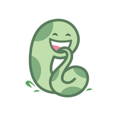 snake cartoon character cute isolated on white background, beautiful snake cartoon characters cute, clip art snake blue lovely and funny, clipart snake mascot cartoon green pastel color