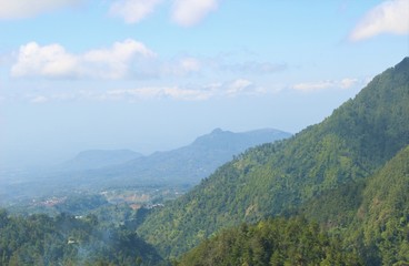 view of the mountains