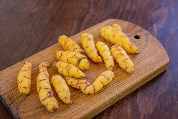 Andean Potatoes Varieties - cutting board - white