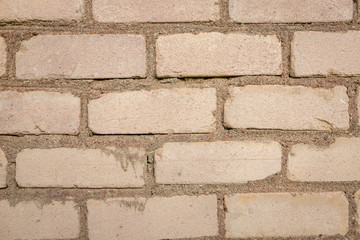 White brick wall texture background