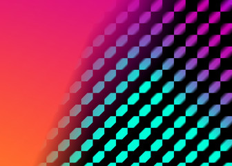 Colorful abstract blurred background with geometric elements.