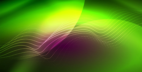 Neon lines shiny glowing background