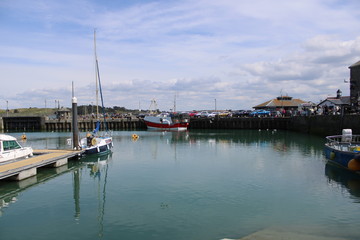 Fototapeta na wymiar Padstow Harbour and estuary Cornwall