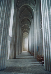 Grundtvig's church in Copenhagen, Denmark.The rare example of expressionist church architecture. Stunning interior designed by Peder Vilhelm Jensen-Klint