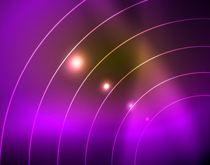 Shiny circles glowing abstract background