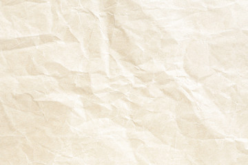 Fototapeta na wymiar crumpled brown background paper texture
