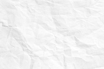 Crumpled white paper texture