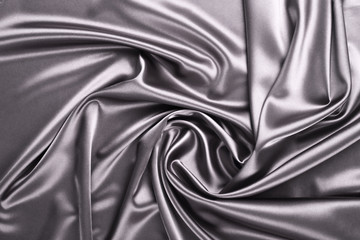 Fototapeta premium Smooth elegant silver silk or satin texture