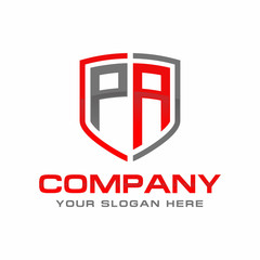 PA initial Logo Design