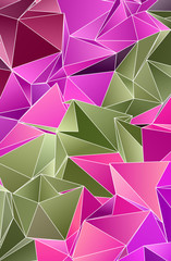 Obraz premium Abstract Low-Poly background. triangulated texture. Design 3d. Polygonal geometrical pattern. Triangular modern style