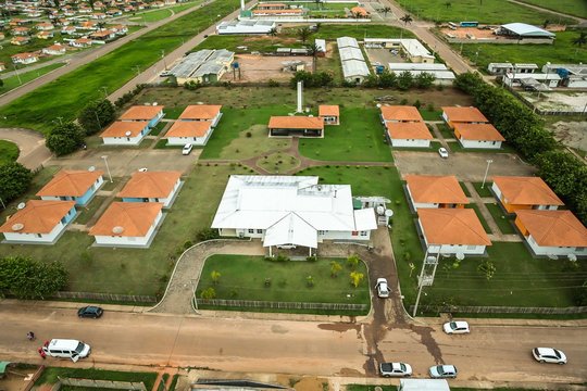 aerial view of the city nova Mutum Paran&aacute; 