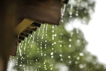 water flowing from a fountain