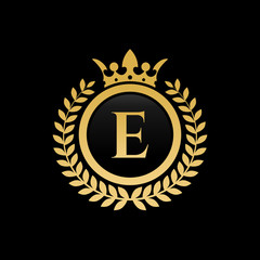 E initial royal crown logo