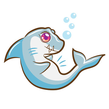 baby shark vector graphic clipart