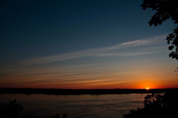 sunset over the sea por do sol do rio madeira 