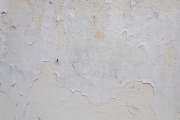 Old Weathered White Painted Wall Texture