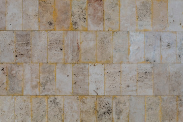 Weathered Old Wall Texture Created Using Stone Building Blocks