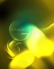 Neon lights vector abstract background