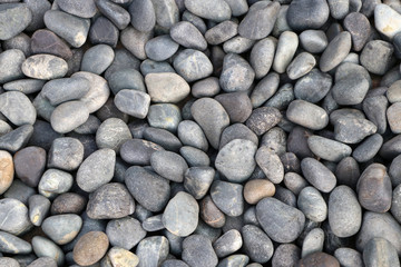 Background pattern of round pebble stone.