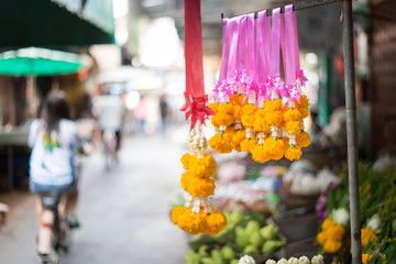 garland jasmine in market